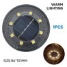 IP68 cu LED-uri rezistente la apă, în aer liber, energie solară, la sol, iluminare, control, cale, lumini de punte, curte, alee,