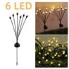 6/8/10 LED-uri de grădină cu energie solară lumini de licurici în aer liber, rezistente la apă, lumini vibrante balansoare pentr