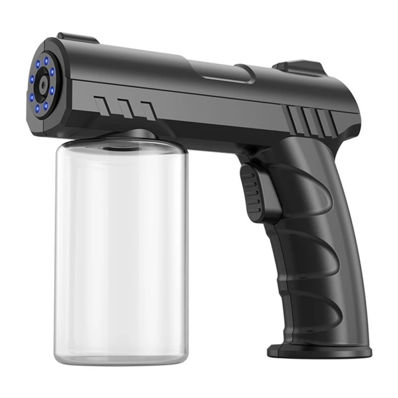 Pulverizator electric fără fir de 280 ml de igienizare USB Nano cu lumină albastră Pistol de pulverizare cu abur, grădină de aca