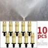 5M-30M Outdoor Misting Cooling System Garden Irrigation Watering 1/4'' Brass Atomizer Nozzles 4/7mm Hose for Patio Greenhouse