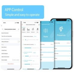 Senzor de prezență uman inteligent WiFi/Zigbee,Detecție de luminanță/distanță, Tuya Smart Life Home Automation, pentru Z2M Alexa