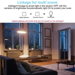 Senzor de prezență uman inteligent WiFi/Zigbee,Detecție de luminanță/distanță, Tuya Smart Life Home Automation, pentru Z2M Alexa