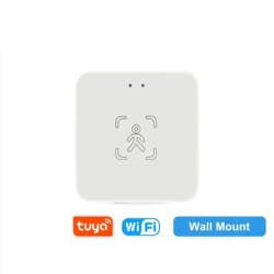 Senzor de prezență uman inteligent WiFi/Zigbee,Detecție de luminanță/distanță, Tuya Smart Life Home Automation, pentru Z2M Alexa