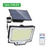 Lumină solară de exterior 328/348 LED Senzor de mișcare super luminos integrat Putere puternică IP65 Impermeabil 3 moduri de luc
