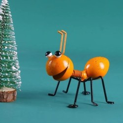 Decorație de grădină cu furnici din metal, gard peluză, dormitor, sufragerie, perete suspendat, sculptură 3D, ornament de decora