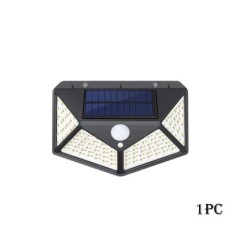 Pachet de 12 lumini solare pentru exterior fără fir 100 LED-uri cu senzor de mișcare solară Iluminat de perete de securitate imp