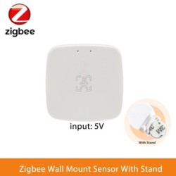 Smart Life Zigbee Detector de prezență umană Tuya Wifi MmWave Radar Pir Montion Senzor cu detectie de luminanță pentru casă inte