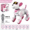 Robot electronic câine robot câine cascadorie mers dans jucărie tactilă inteligentă control de la distanță animal de companie el