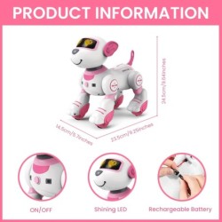 Robot electronic câine robot câine cascadorie mers dans jucărie tactilă inteligentă control de la distanță animal de companie el