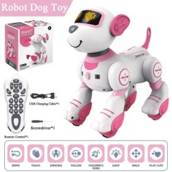Robot electronic câine robot câine cascadorie mers dans jucărie tactilă inteligentă control de la distanță animal de companie el