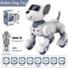 Robot electronic câine robot câine cascadorie mers dans jucărie tactilă inteligentă control de la distanță animal de companie el