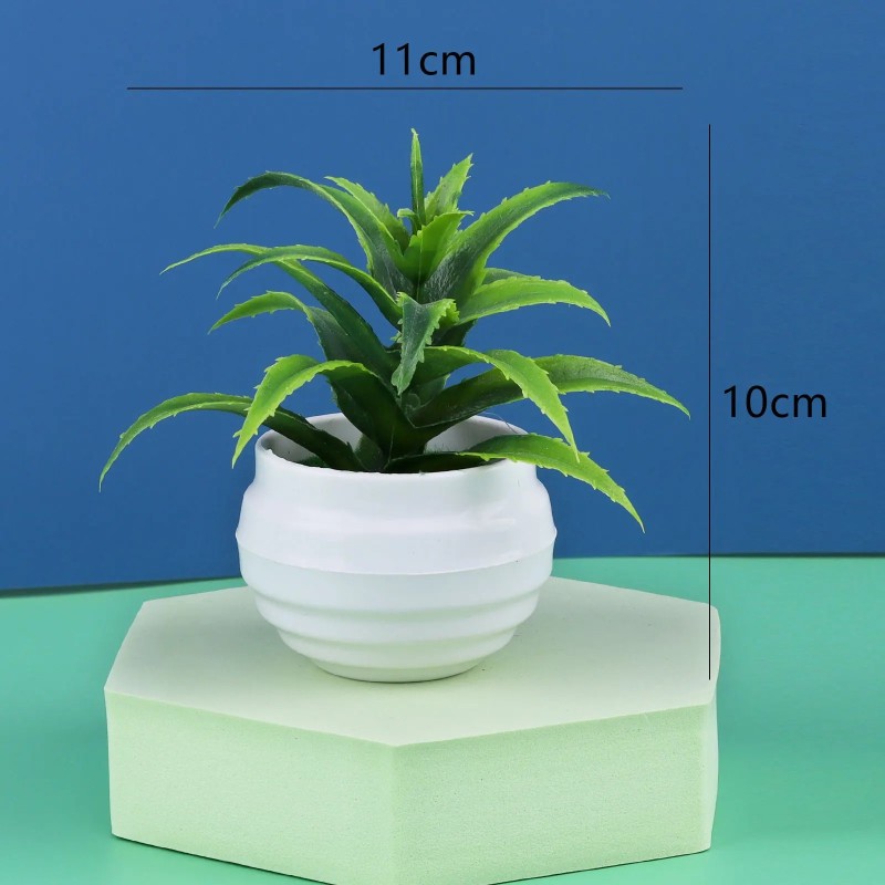 Plantă artificială copac fereastră pervaz birou masă decor de birou din plastic grădină fals plantă în ghiveci decor acasă ornam