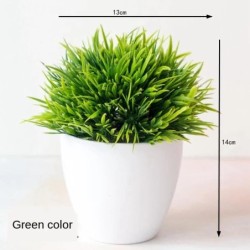 Noi plante verzi artificiale bonsai copac mic, iarbă, flori în ghivece, bonsai, nuntă, petrecere de Crăciun, pentru acasă, pentr