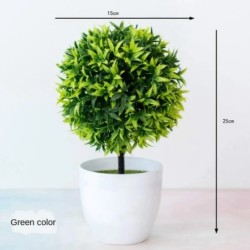 Noi plante verzi artificiale bonsai copac mic, iarbă, flori în ghivece, bonsai, nuntă, petrecere de Crăciun, pentru acasă, pentr