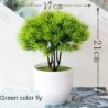 Noi plante verzi artificiale bonsai copac mic, iarbă, flori în ghivece, bonsai, nuntă, petrecere de Crăciun, pentru acasă, pentr