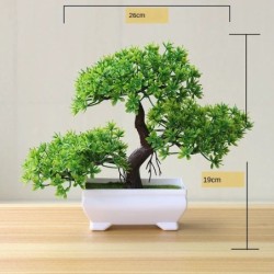 Noi plante verzi artificiale bonsai copac mic, iarbă, flori în ghivece, bonsai, nuntă, petrecere de Crăciun, pentru acasă, pentr