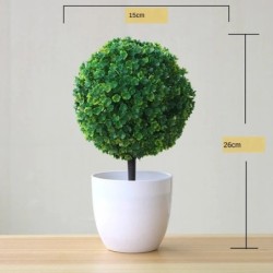 Noi plante verzi artificiale bonsai copac mic, iarbă, flori în ghivece, bonsai, nuntă, petrecere de Crăciun, pentru acasă, pentr