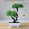 Noi plante verzi artificiale bonsai copac mic, iarbă, flori în ghivece, bonsai, nuntă, petrecere de Crăciun, pentru acasă, pentr