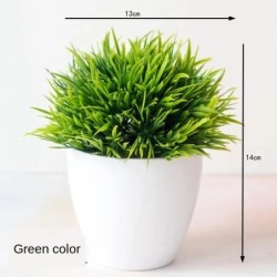 Noi plante verzi artificiale bonsai copac mic, iarbă, flori în ghivece, bonsai, nuntă, petrecere de Crăciun, pentru acasă, pentr