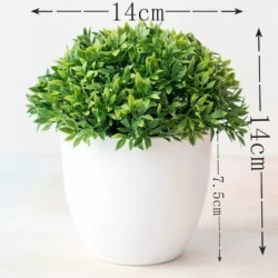Noi plante verzi artificiale bonsai copac mic, iarbă, flori în ghivece, bonsai, nuntă, petrecere de Crăciun, pentru acasă, pentr