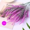 Flori artificiale flocate din plastic lavandă pachet plante false căpăstru de nuntă buchet interior exterior acasă bucătărie bir