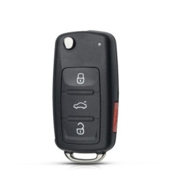 KEYYOU, 10 buc, 2/3/4 butoane, carcasă de cheie pentru telecomandă pentru Skoda Octavia VW Volkswagen Golf Mk6 Tiguan Polo Passa