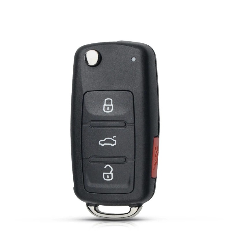 KEYYOU, 10 buc, 2/3/4 butoane, carcasă de cheie pentru telecomandă pentru Skoda Octavia VW Volkswagen Golf Mk6 Tiguan Polo Passa KEYYOU, 10 buc, 2/3/4 butoane, carcasă de cheie pentru telecomandă pentru Skoda Octavia VW Volkswagen Golf Mk6 Tiguan Polo Passa