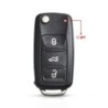 KEYYOU, 10 buc, 2/3/4 butoane, carcasă de cheie pentru telecomandă pentru Skoda Octavia VW Volkswagen Golf Mk6 Tiguan Polo Passa