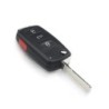 KEYYOU, 10 buc, 2/3/4 butoane, carcasă de cheie pentru telecomandă pentru Skoda Octavia VW Volkswagen Golf Mk6 Tiguan Polo Passa
