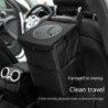 Coș de gunoi pliabil și impermeabil pentru mașină. Accesorii pentru mașină. Geantă de depozitare pentru spate pentru scaunul de 