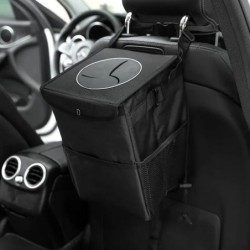 Coș de gunoi pliabil și impermeabil pentru mașină. Accesorii pentru mașină. Geantă de depozitare pentru spate pentru scaunul de 