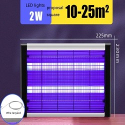 Lampă pentru ucigarea țânțarilor, fără radiație, inteligentă, respingătoare pentru țânțari, muște electrice Antițânțari 220 V Fo