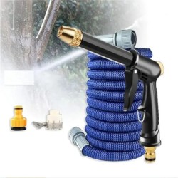Furtun de grădină extensibil flexibil de înaltă calitate, duză de înaltă presiune, pistol de spălat cu pulverizare, furtun de sp