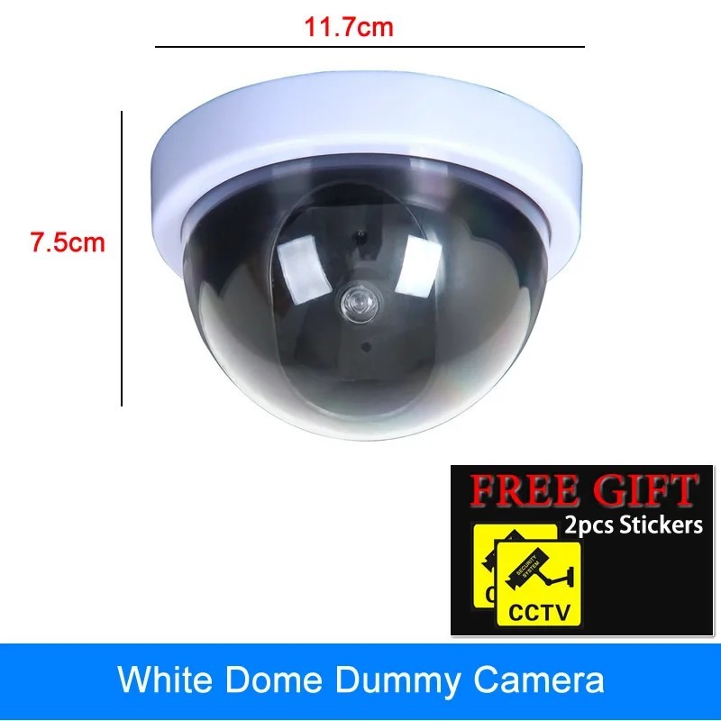 Cameră cu dom falsă creativă LED intermitent simulat Deter Thief Cameră simulată fără fir Sistem de securitate de supraveghere p