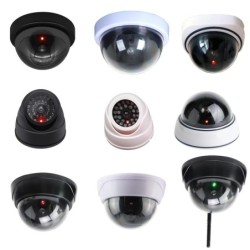 Cameră cu dom falsă creativă LED intermitent simulat Deter Thief Cameră simulată fără fir Sistem de securitate de supraveghere p