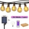 Lumini solare pentru exterior G40 pentru terasa cu becuri LED rezistente la spargere, lumini suspendate rezistente la intemperii