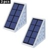 Lampă cu trepte LED Lumină scărilor în aer liber IP67 Lumină solară impermeabilă cu lentile Iluminare decorativă de design antif