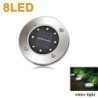 8/20LED cu energie solară disc de lumină în aer liber grădină solară subterană lumina punte reflector îngropat solar cu LED lamp