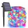 Lumini solare cu LED-uri șiruri de iluminat în aer liber, decorațiuni de grădină, decorațiuni de grădină, ghirlande de zâne de C