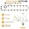 Ghirlandă luminoasă G40 rezistentă la spargere 220V 110V Led șir de lumină E12 Impermeabil conectabil Grădină de Crăciun Decorat