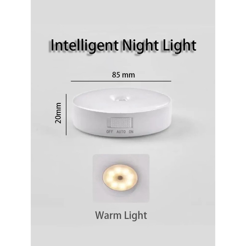 Lampă de noapte LED cu senzor inteligent pentru corp uman Iluminare automată de urgență Încărcare prin USB Aspirație magentică f Lampă de noapte LED cu senzor inteligent pentru corp uman Iluminare automată de urgență Încărcare prin USB Aspirație magentică f