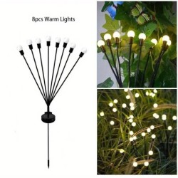 1/2/4 buc. Lumini solare pentru licurici de grădină, în aer liber, rezistente la apă, leagăn, lămpi decorative pentru cărări, cu