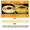 220v Led Ribbon Adeziv Bandă Led COB de înaltă luminozitate pentru cameră Bandă Led impermeabilă Panglică flexibilă pentru ilumi