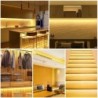 220v Led Ribbon Adeziv Bandă Led COB de înaltă luminozitate pentru cameră Bandă Led impermeabilă Panglică flexibilă pentru ilumi