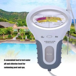 Contor de clor nou 2 în 1 Tester de clor Tester de PH Dispozitiv de testare a calității apei de clor CL2 de măsurare pentru acva