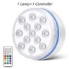 Lumină subacvatică submersibilă actualizată de 13 LED cu telecomandă Lumină subacvatică pentru piscină IP68 Lampă strălucitoare 