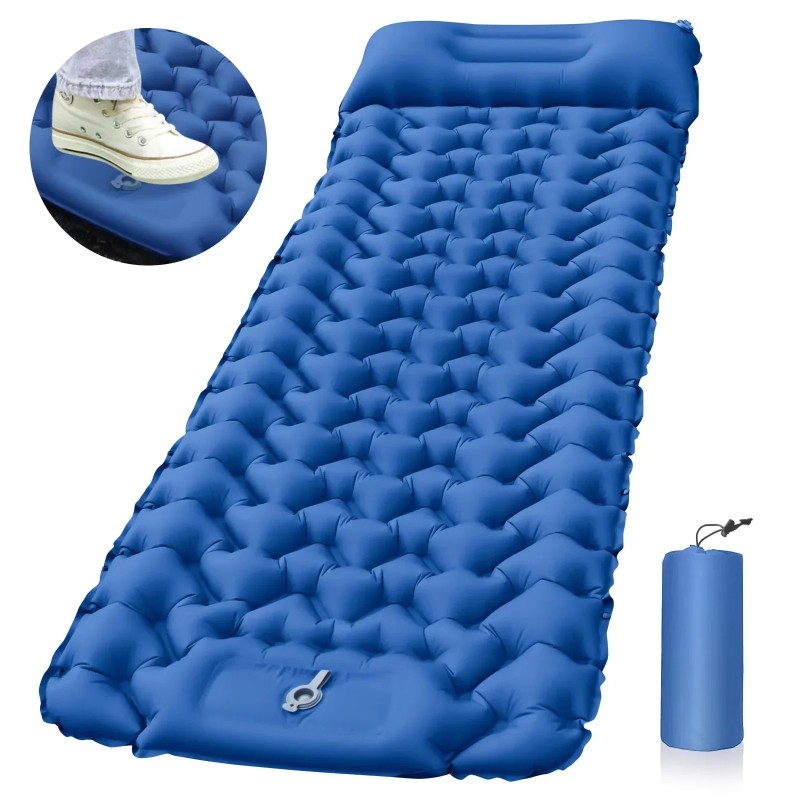 Saltea de dormit în aer liber pentru camping Saltea gonflabilă cu perne Covoraș de călătorie Pat pliabil Pernă de aer ultraușoar Saltea de dormit în aer liber pentru camping Saltea gonflabilă cu perne Covoraș de călătorie Pat pliabil Pernă de aer ultraușoar