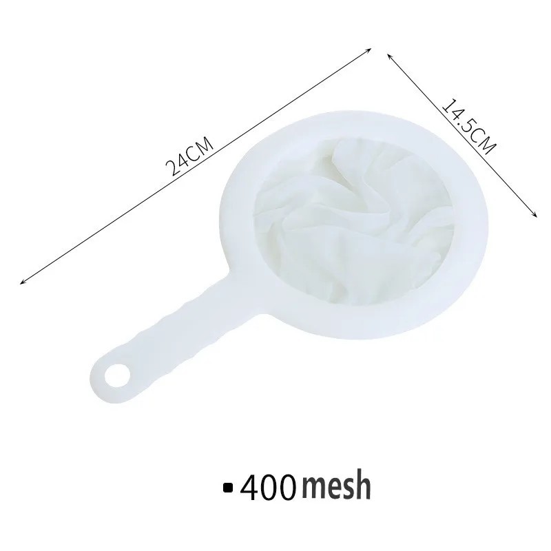 Filtru de nailon lavabil cu ochiuri de 100/200/400 ochiuri de plasă, filtru ultra fin, sită cu plasă, sită, suc de lapte de soia