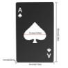 Deschizător de sticle de cărți de poker Deschizător de sticle Ace of Spades Deschizător de conserve din oțel inoxidabil Deschiză
