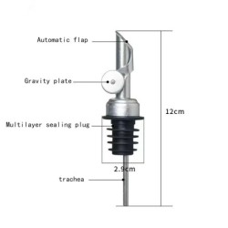 Dop pentru ulei de măsline din oțel inoxidabil 304, dop, dop, sos, oțet, duză de turnare deschisă automată, dop pentru sticla de